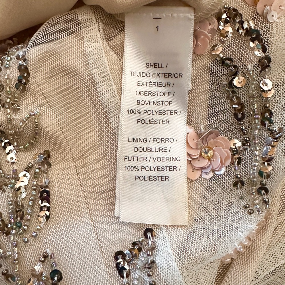 Adrianna Papell White Sequin Midi Dress - Picture 6 of 6